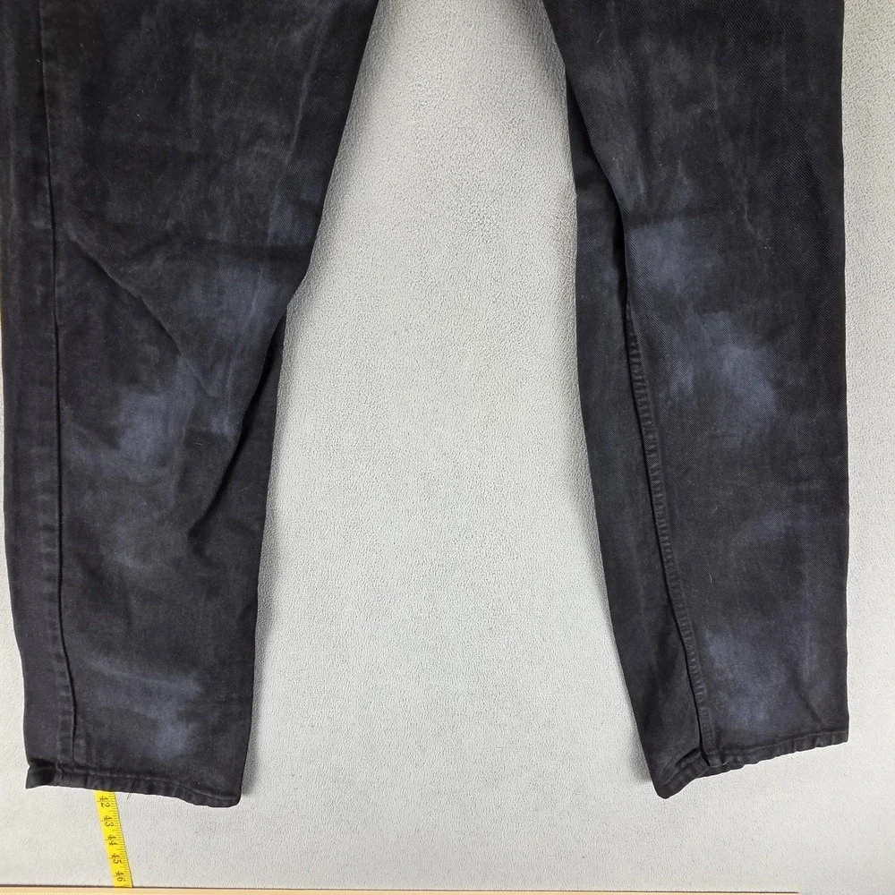 Vintage‎ Levis 501 Jeans Mens Black Straight Button Fly Made in USA Fits 30x32